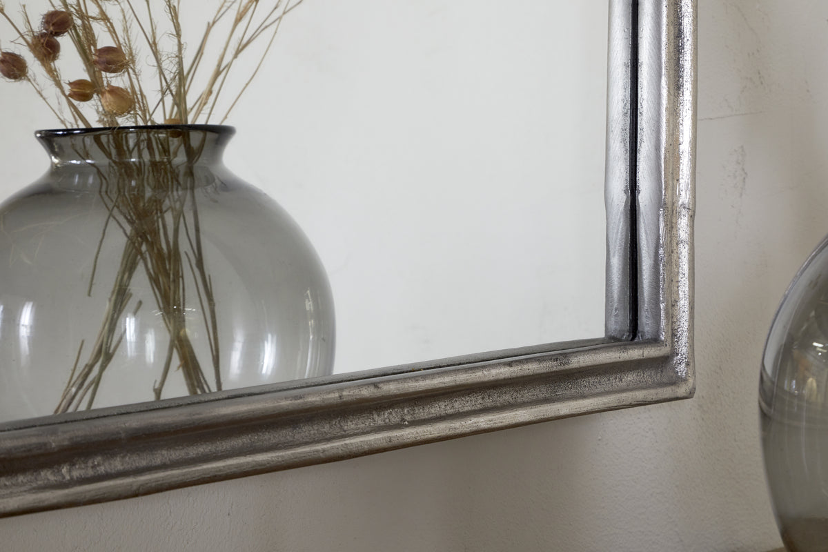 Almora Wall Mirror - Antique Nickle