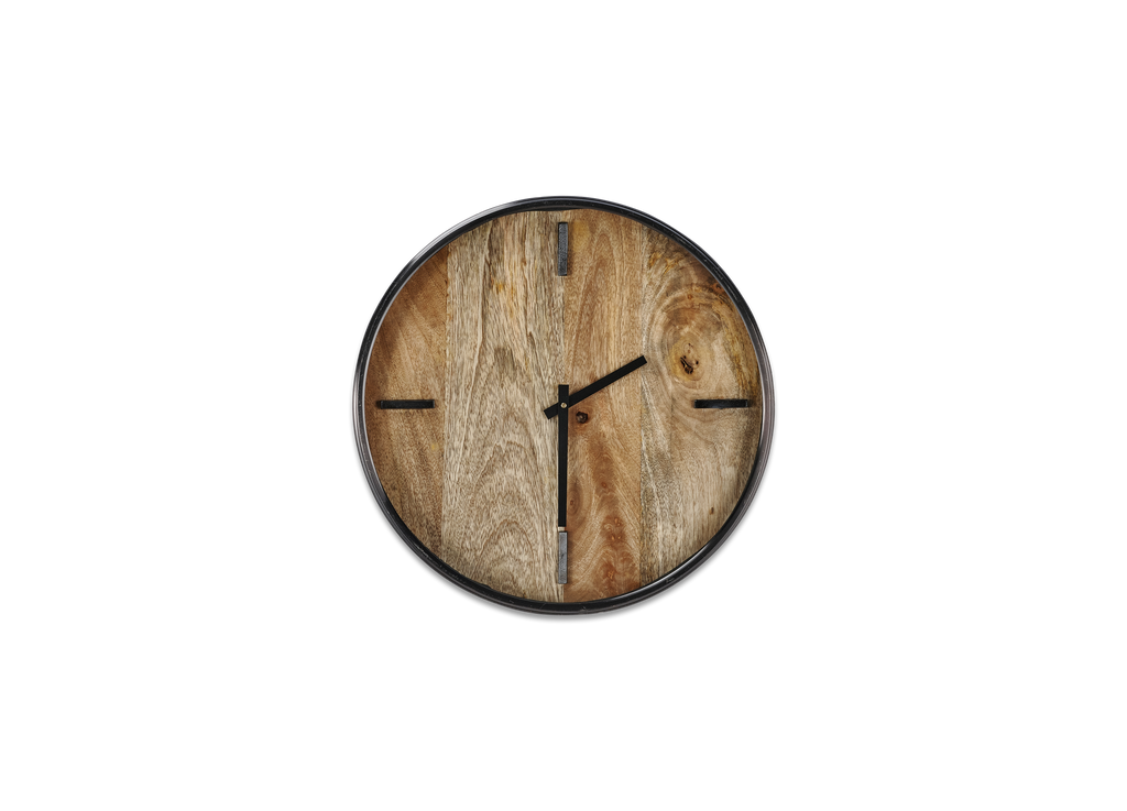 Alomi Mango Wood Clock