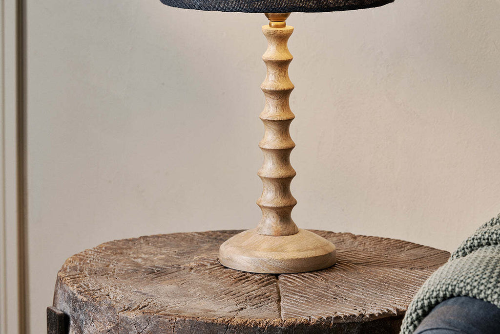 Avisa Mango Wood Bedside Table Lamp Base