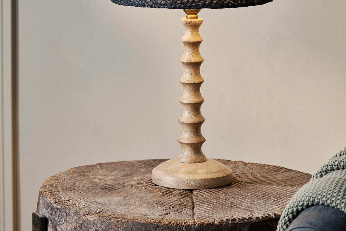 Avisa Mango Wood Bedside Table Lamp Base