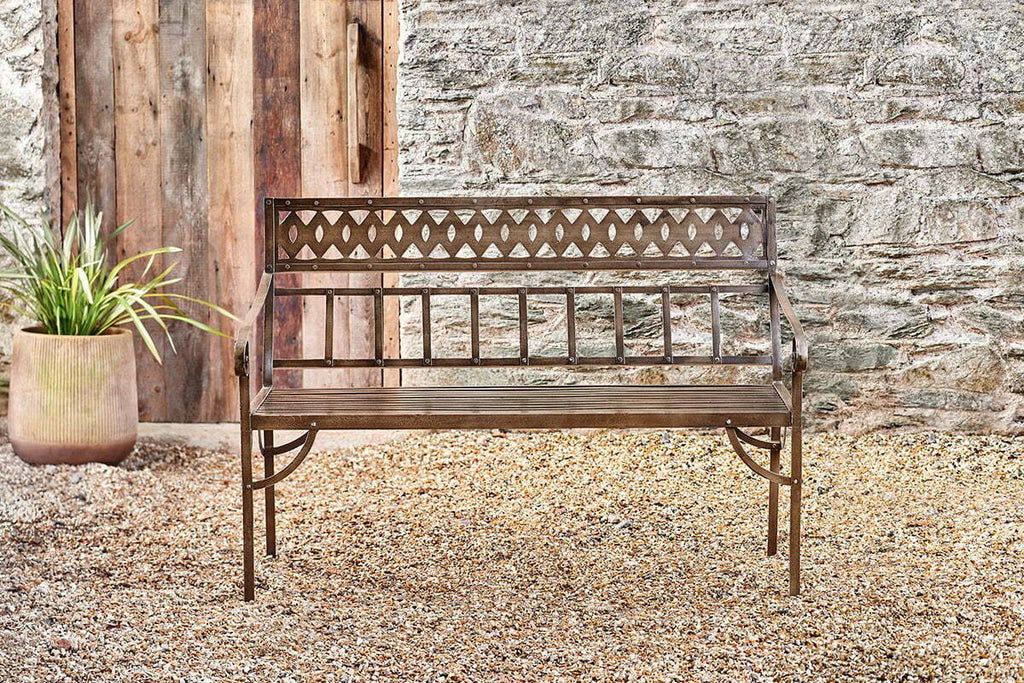 Bahula Decorative Iron Bench