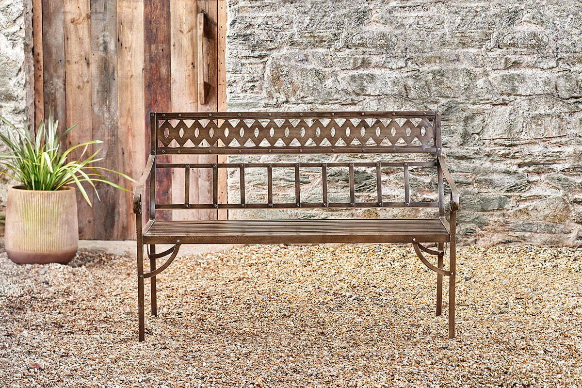 Bahula Decorative Iron Bench