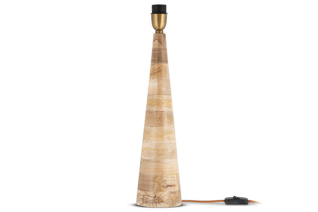 Chameli Mango Wood Table Lamp Base - Natural