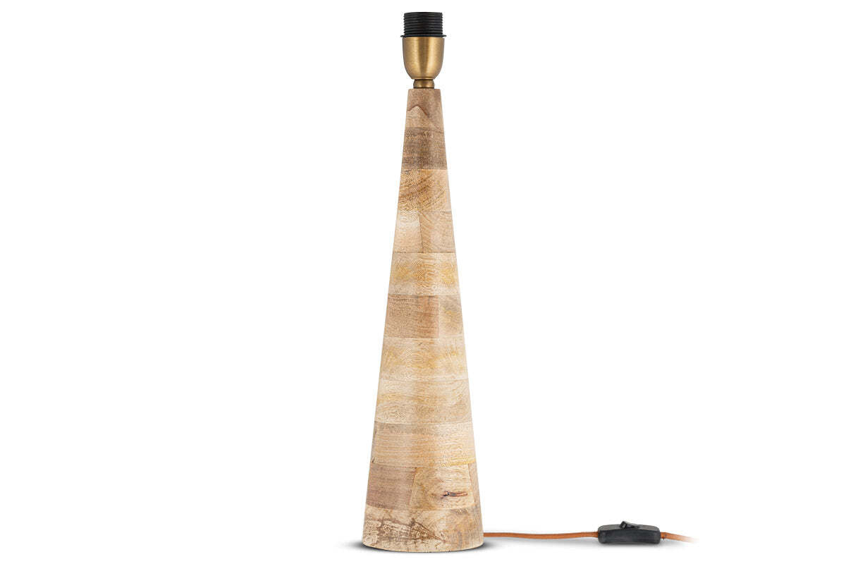 Chameli Mango Wood Table Lamp Base - Natural