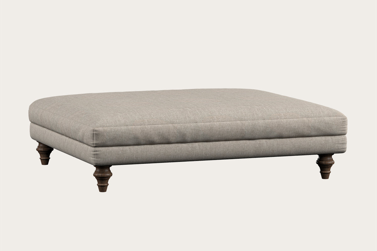 Deni Grand Footstool - Brera Linen Natural