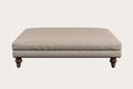 Deni Grand Footstool - Recycled Cotton Natural