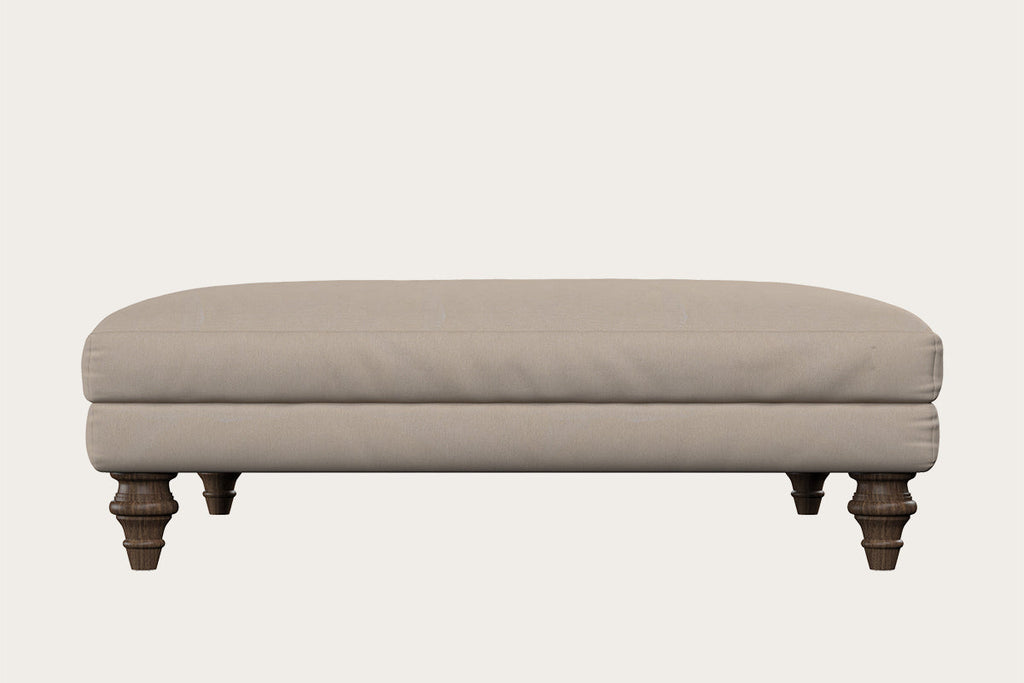 Deni Grand Footstool - Recycled Cotton Natural