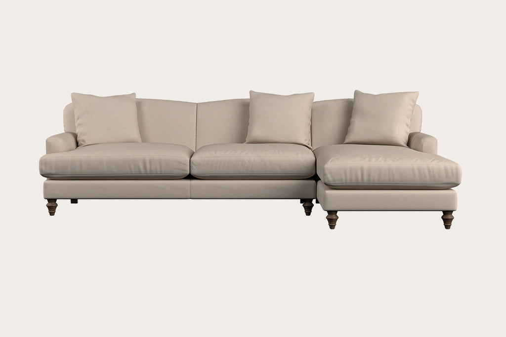 Deni Large Corner Sofa - Brera Linen Pebble