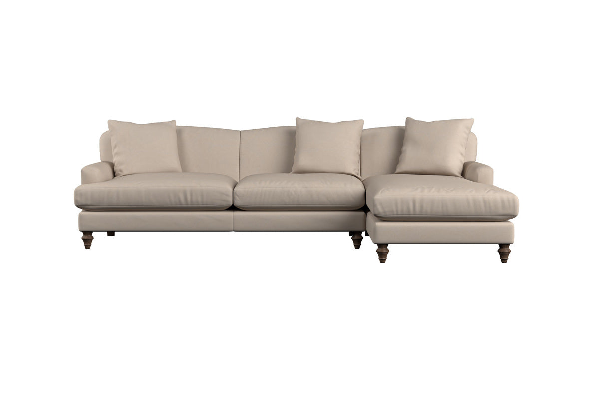 Deni Large Corner Sofa - Brera Linen Pebble