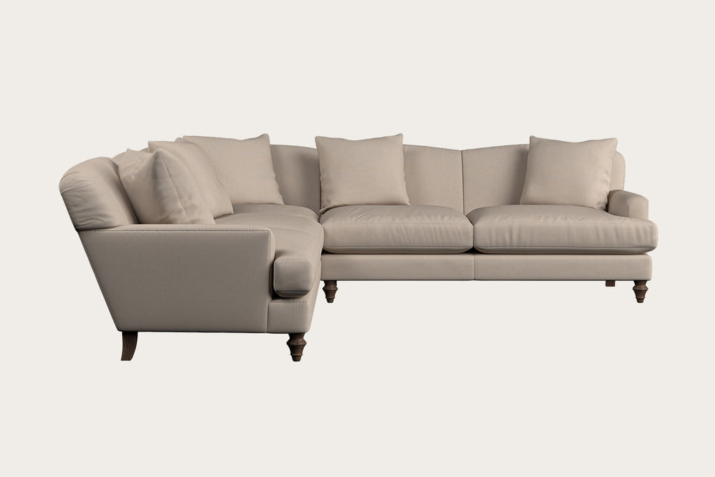 Deni Large Footstool - Brera Linen Charcoal