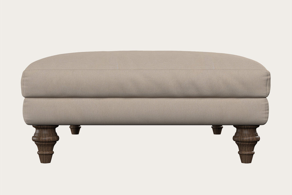Deni Large Footstool - Brera Linen Chestnut