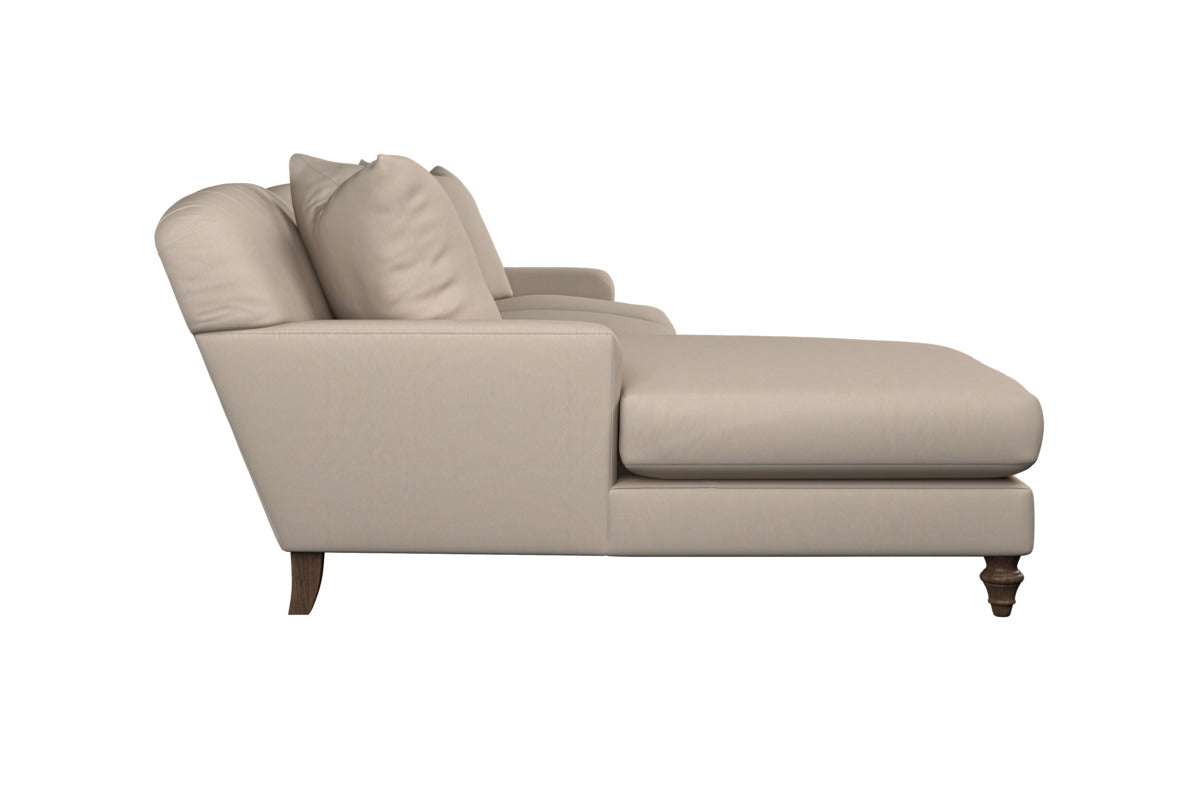 Deni Large Footstool - Brera Linen Espresso