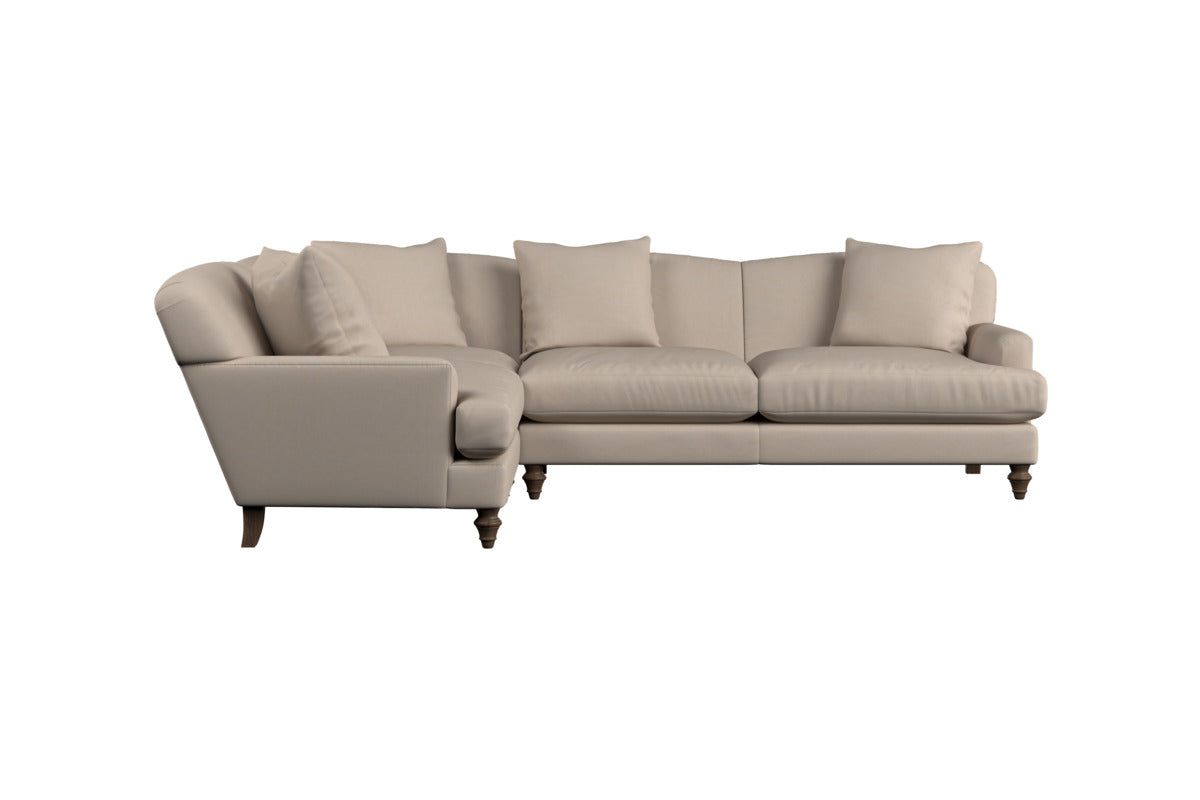 Deni Large Footstool - Brera Linen Granite