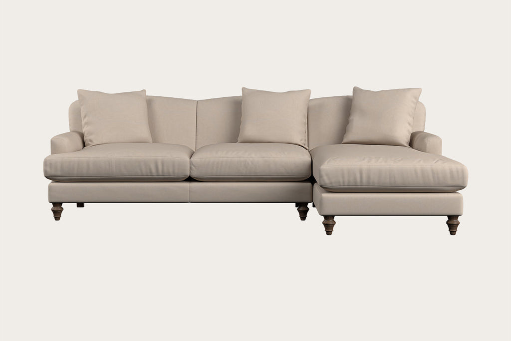Deni Large Footstool - Brera Linen Indigo