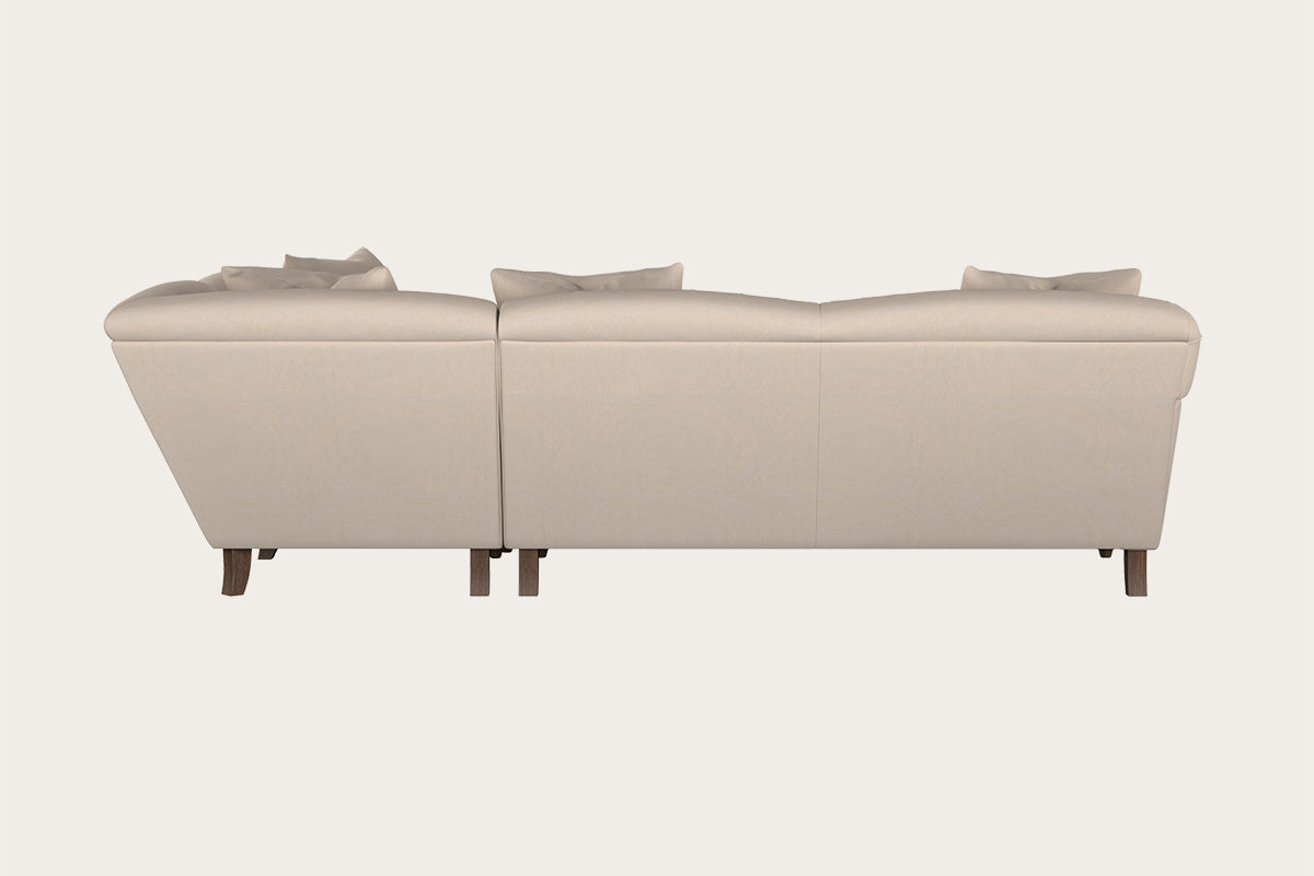 Deni Large Left Hand Corner Sofa - Recycled Cotton Natural