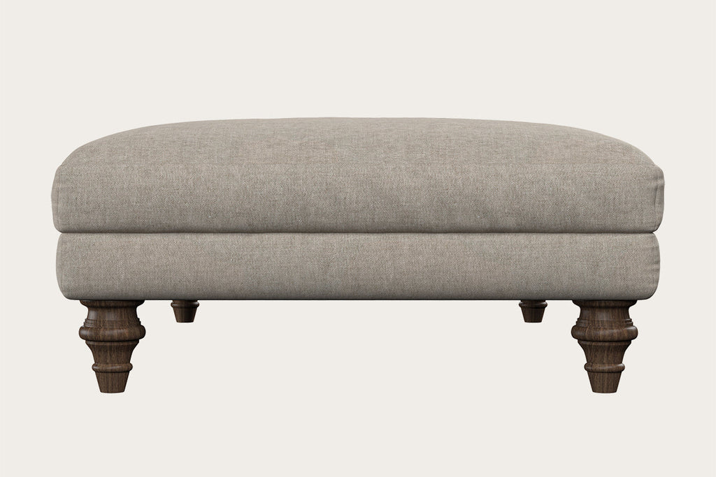 Deni Large Footstool - Brera Linen Natural