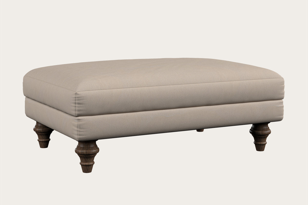 Deni Large Footstool - Brera Linen Sage