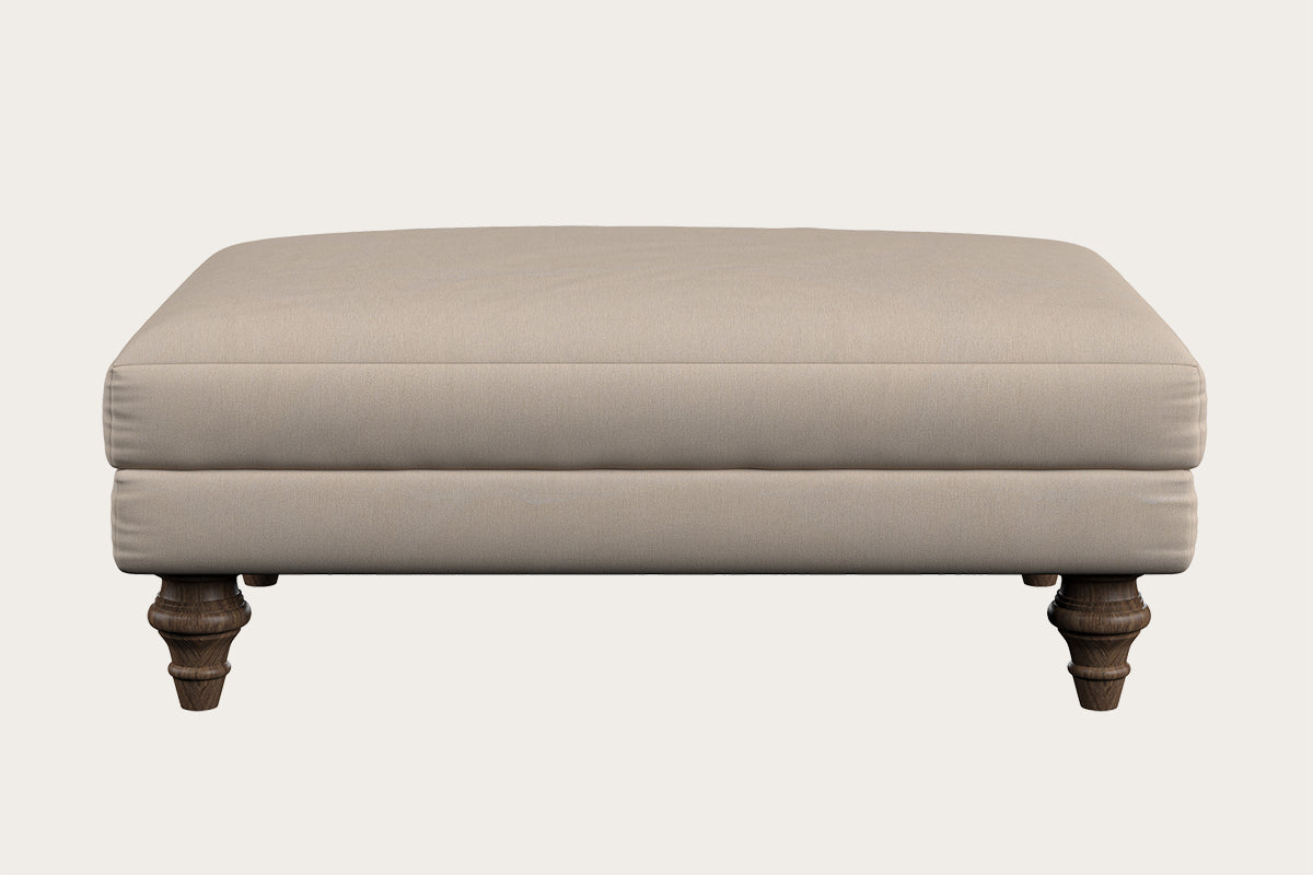 Deni Large Footstool - Brera Linen Sage