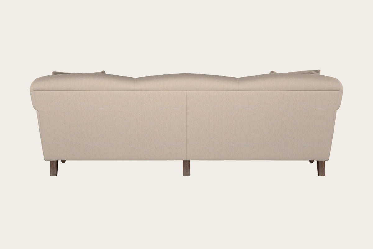 Deni Large Left Hand Chaise Sofa - Brera Linen Granite