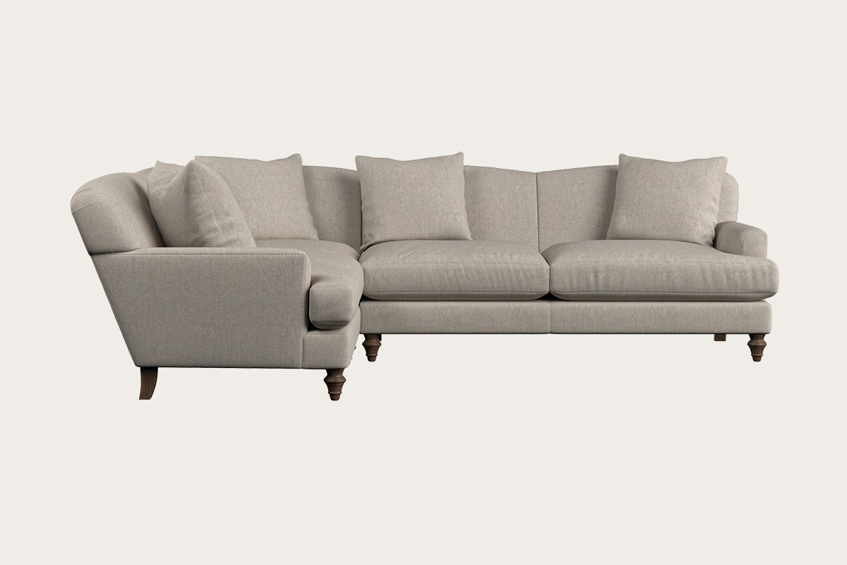 Deni Large Right Hand Corner Sofa - Brera Linen Natural