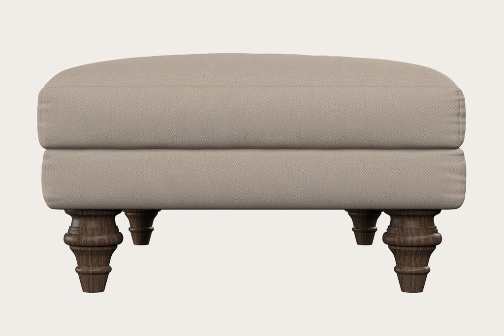 Deni Medium Footstool - Brera Linen Natural