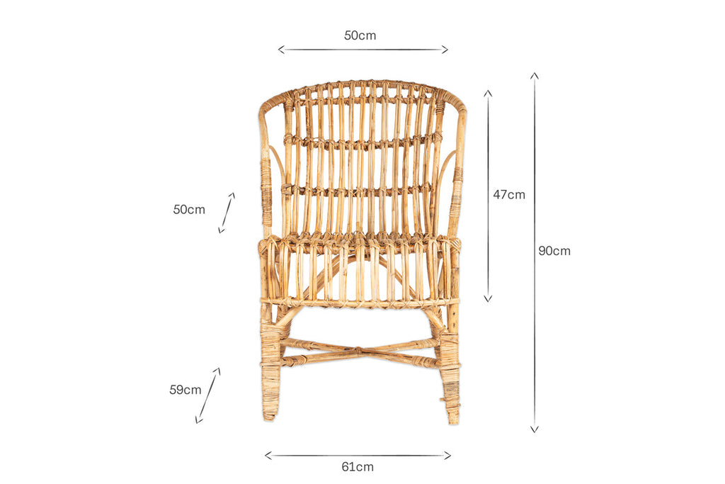 Ajaya Rattan Dining Chair