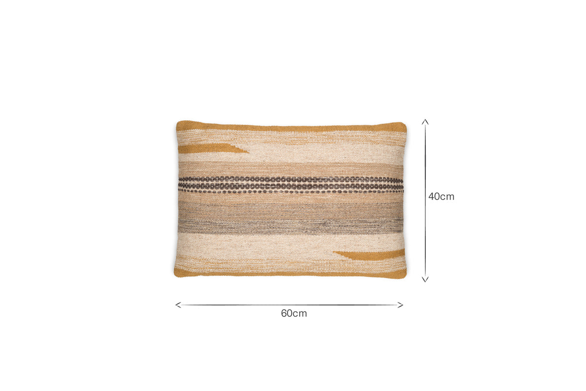 Aravali Wool Cushion Cover - Ochre