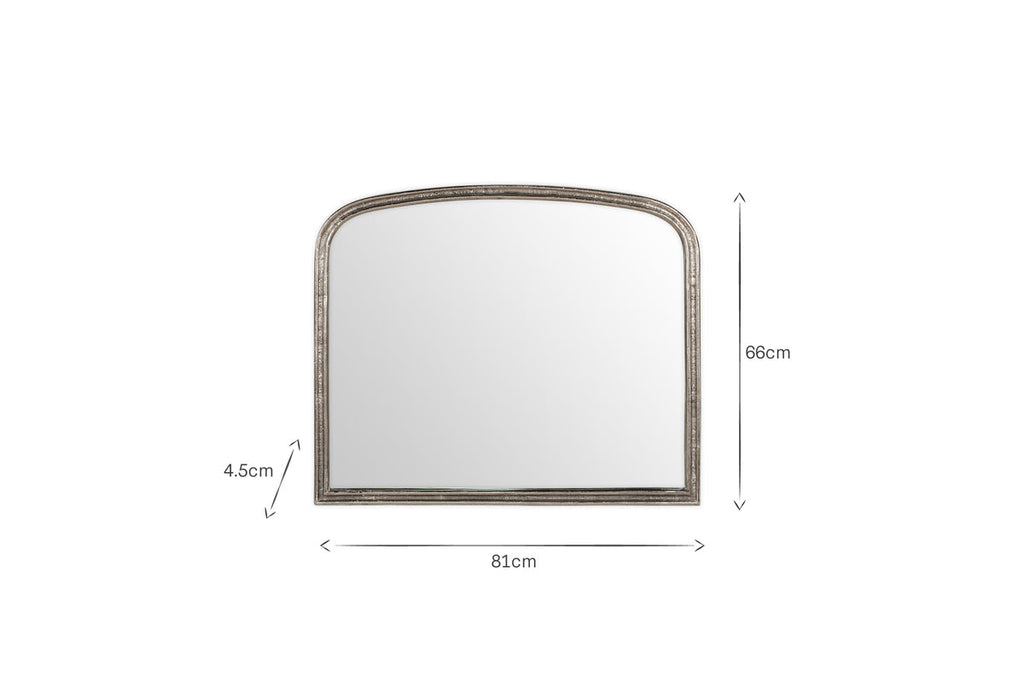 Almora Wall Mirror - Antique Nickle