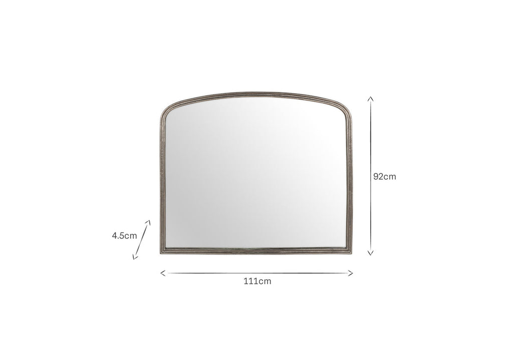 Almora Wall Mirror - Antique Nickle