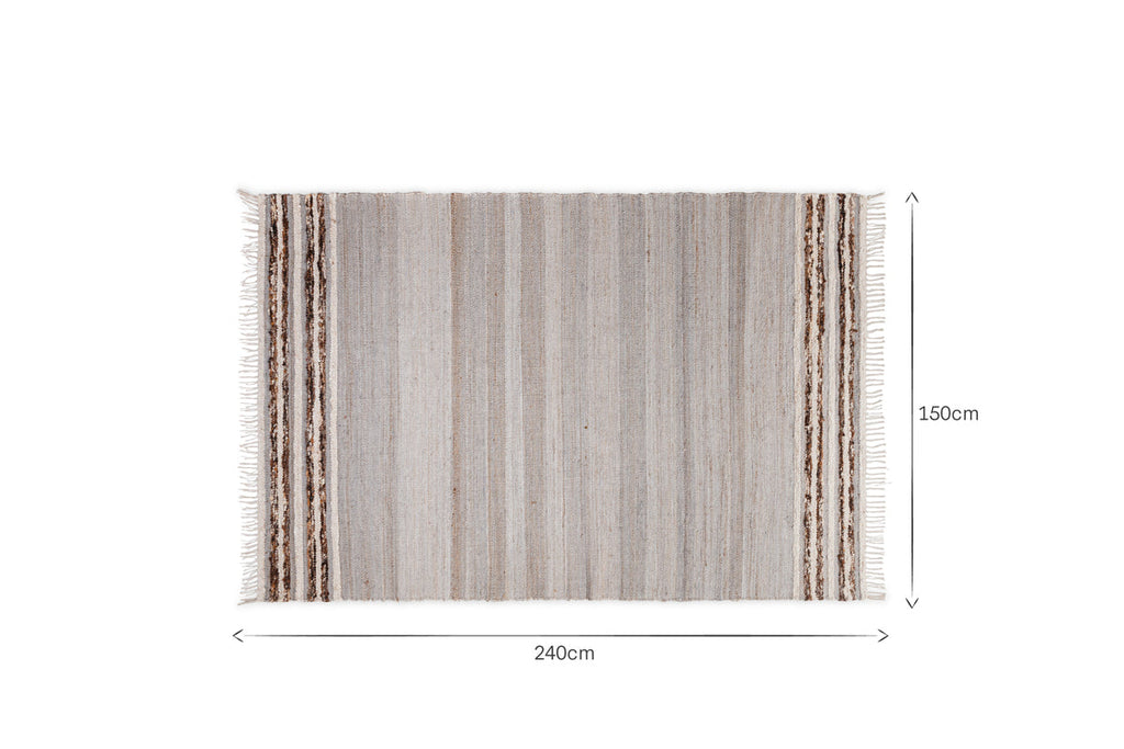 Aadita Jute & Wool Rug - Grey
