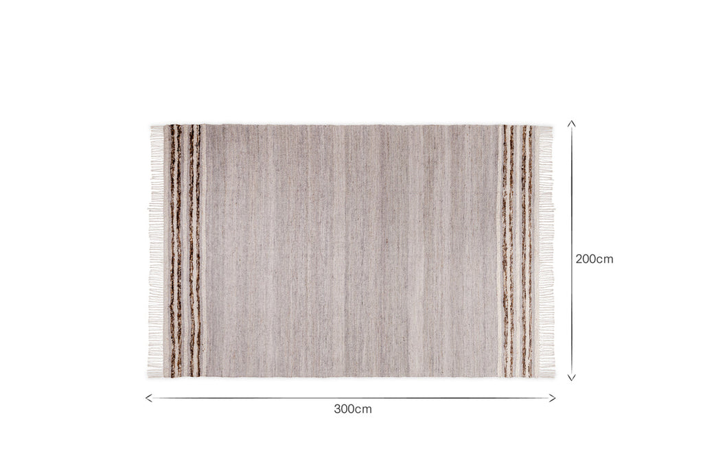 Aadita Jute & Wool Rug - Grey
