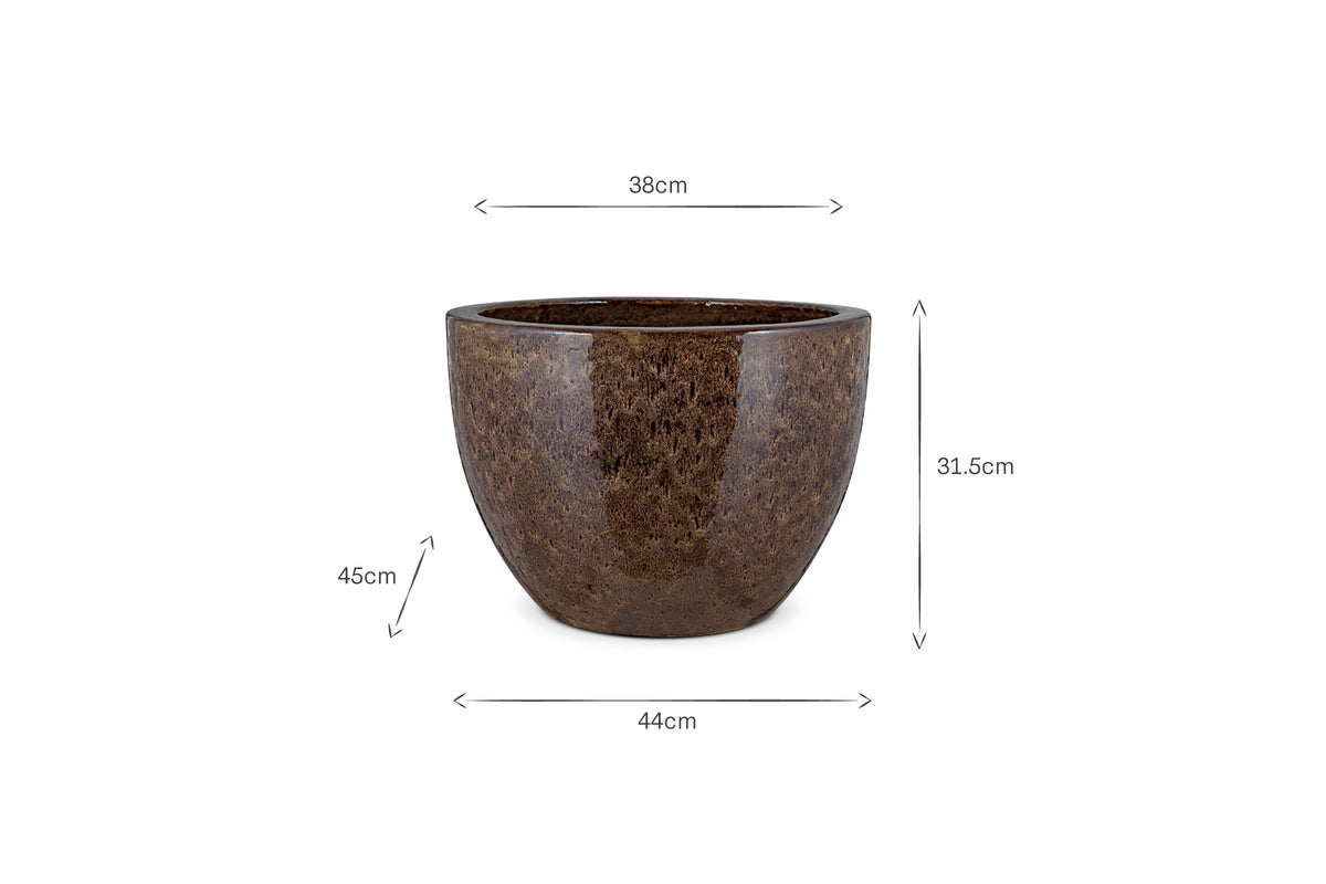 Dunai Terracotta Planter - Brown