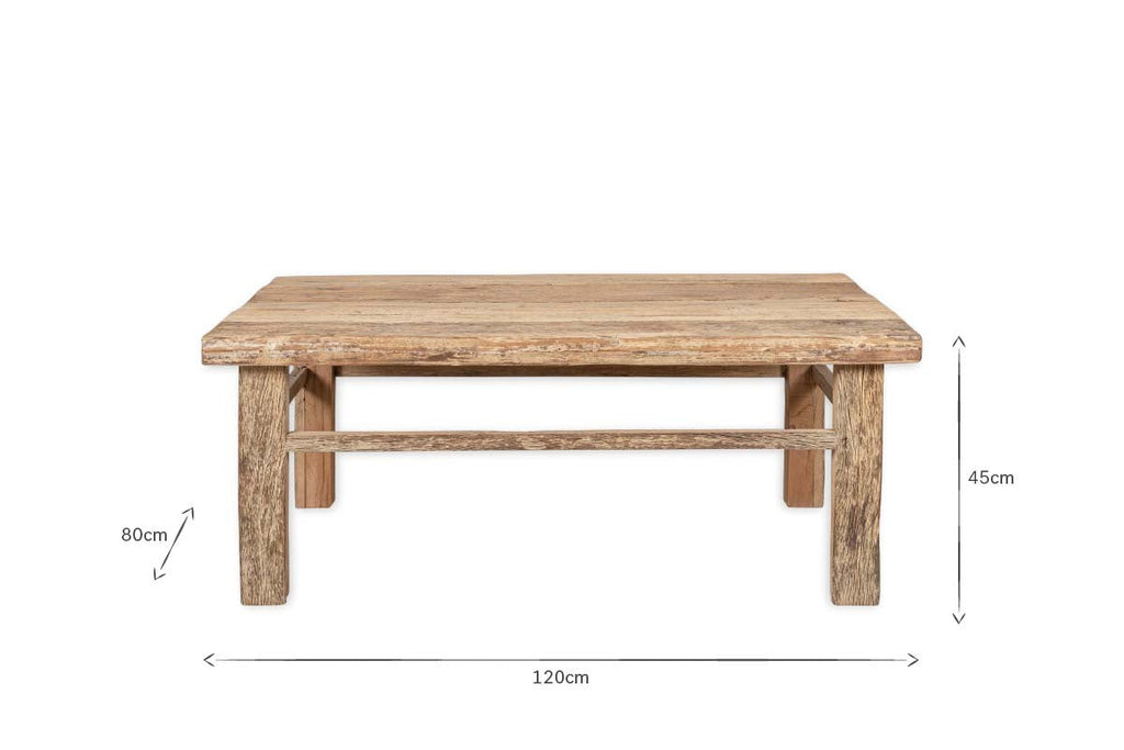 Ibo Reclaimed Wood Coffee Table - Natural