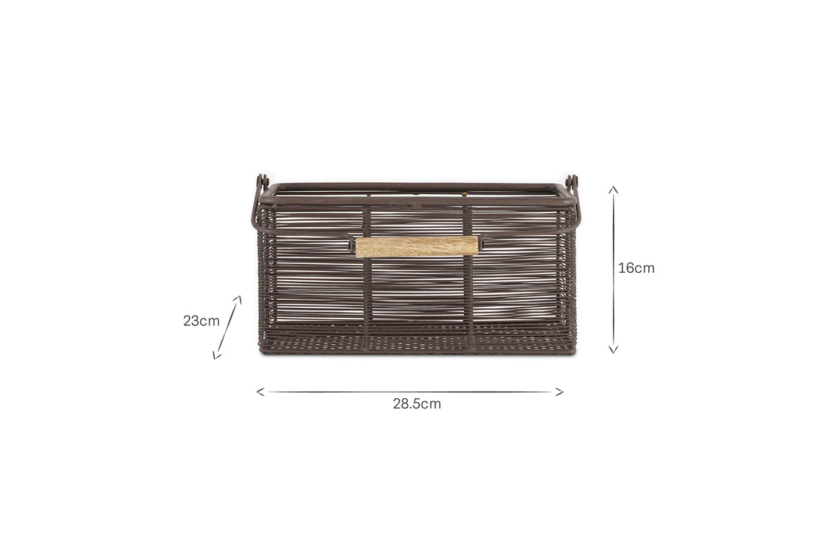 Inkollu Wire Cutlery Holder - Aged Brass
