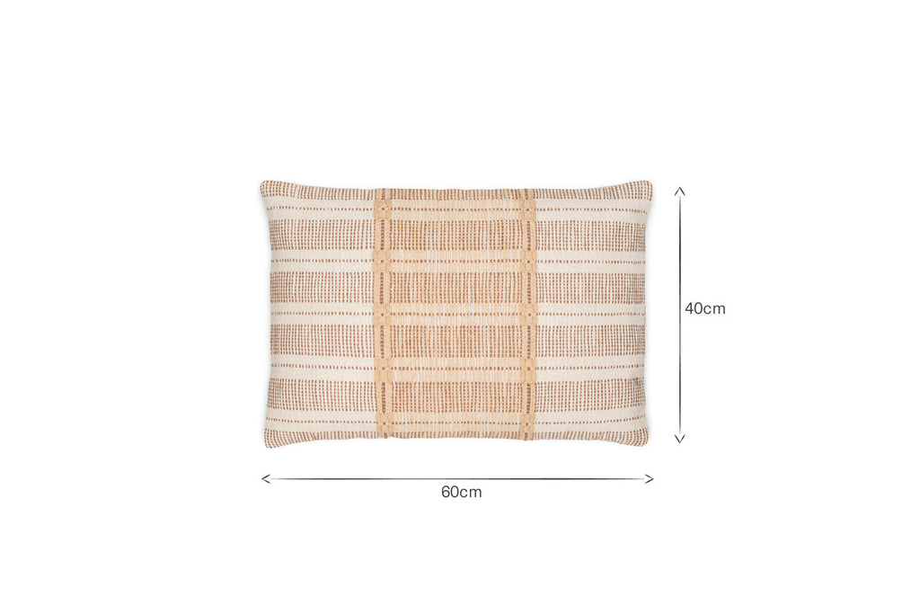 Nayika Cotton Cushion Cover - Rust