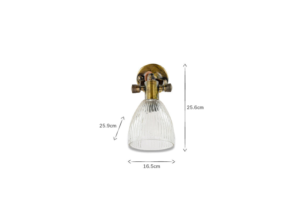 Rarni Recycled Glass Single Wall Light