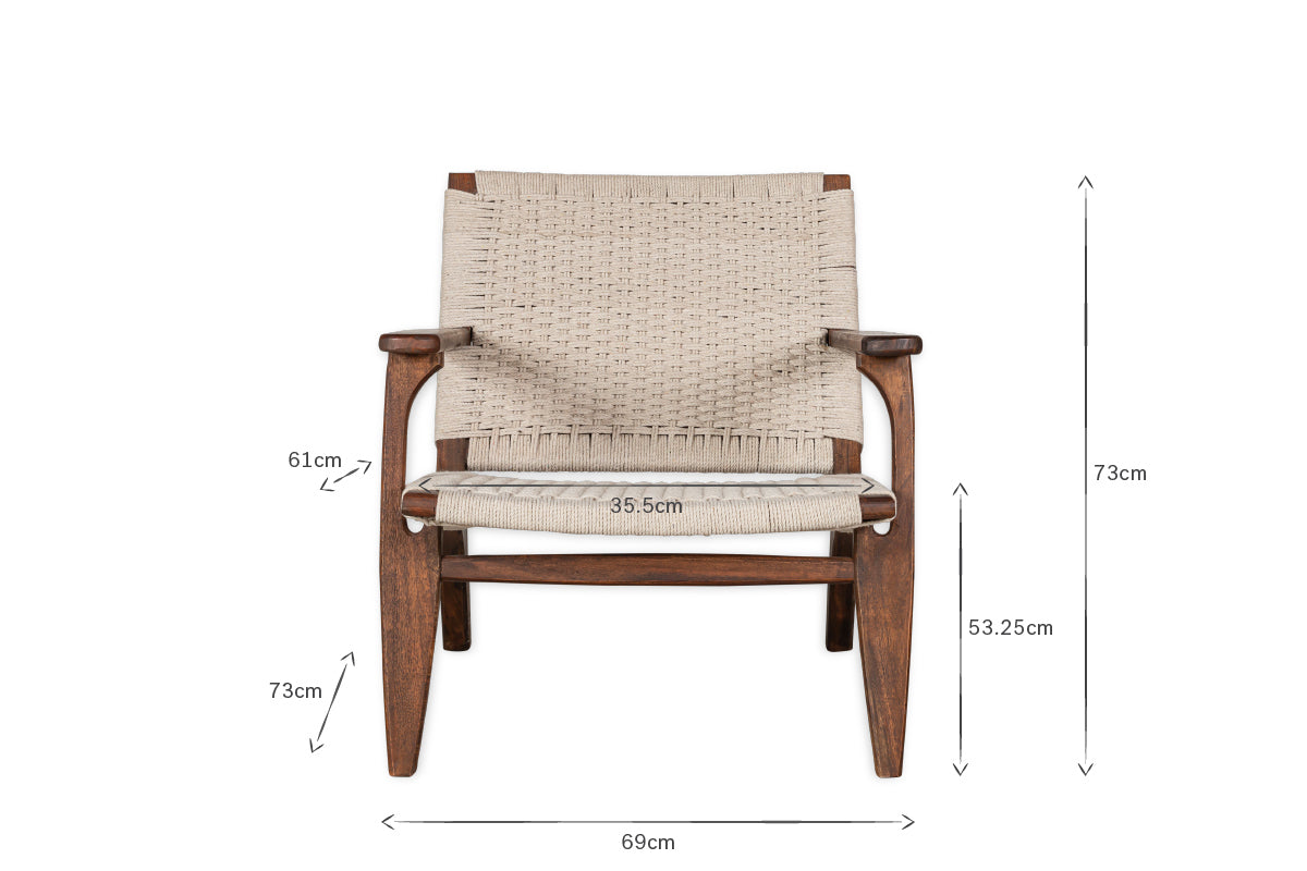 Surat Woven Lounger - Natural
