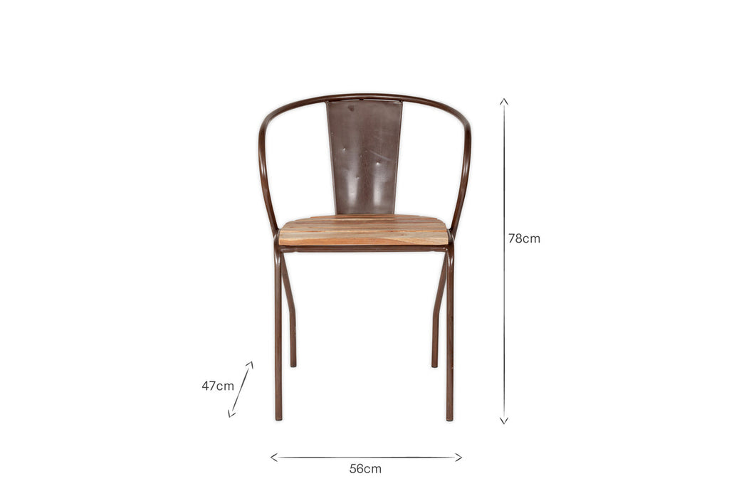 Vivika Outdoor Dining Chair - Natural