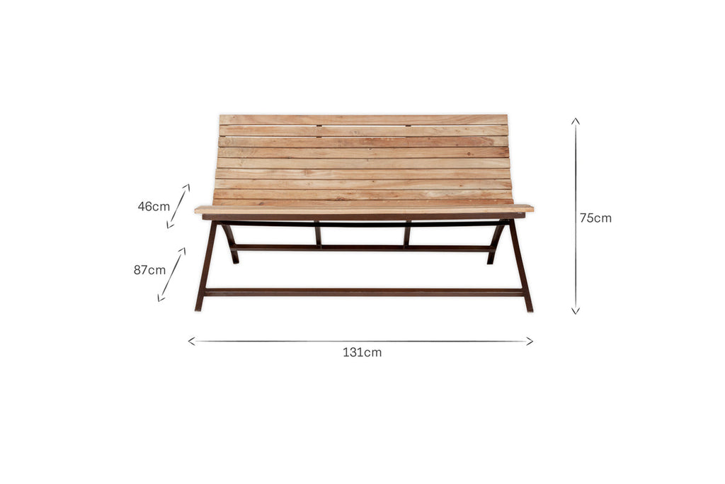 Yatin Outdoor Bench - Natural