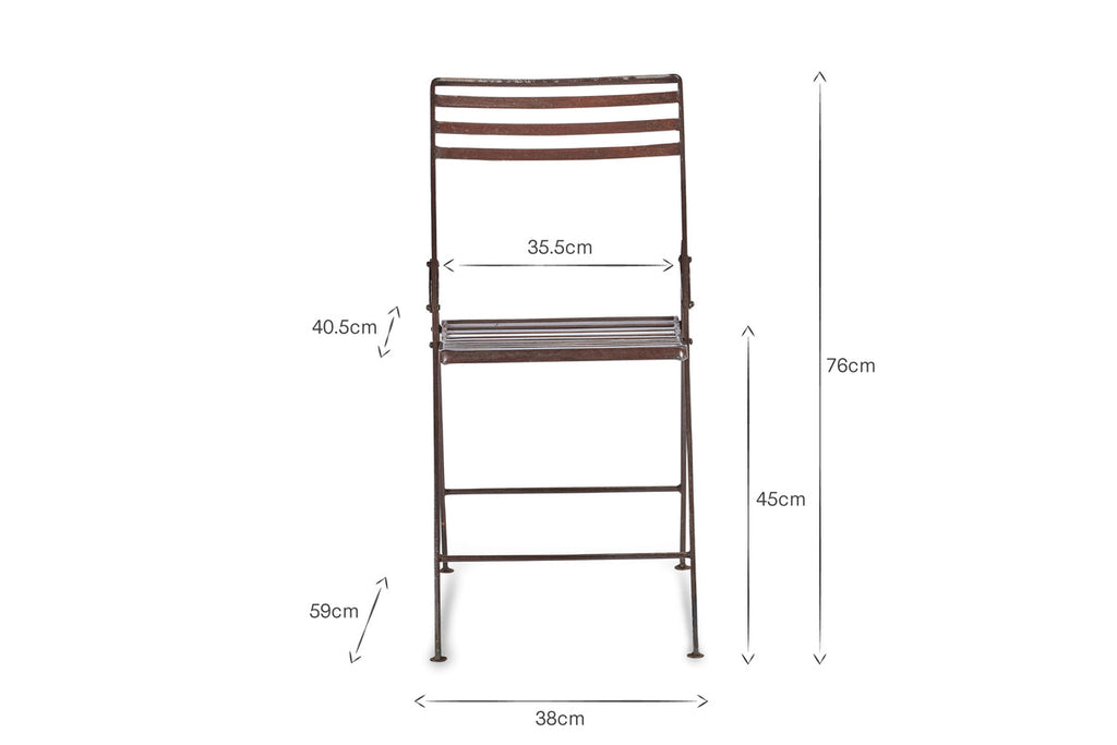 Yealme Iron Bistro Chair