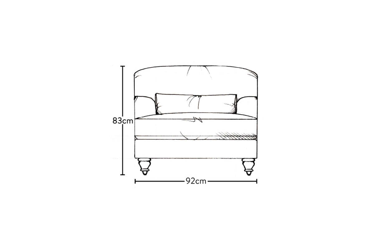 Deni Armchair - Brera Linen Dusk