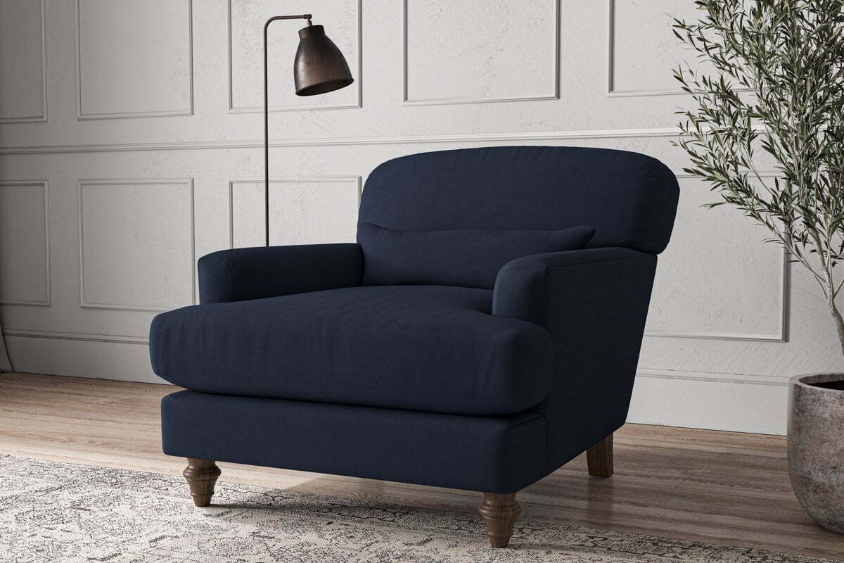 Deni Armchair - Brera Linen Indigo