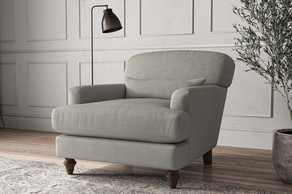 Deni Armchair - Brera Linen Smoke