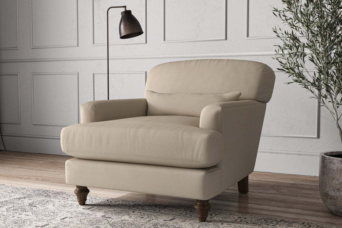 Deni Armchair - Recycled Cotton Stone