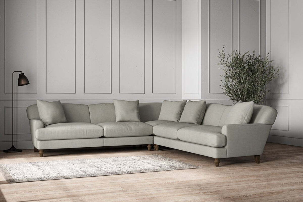 Deni Grand Corner Sofa - Brera Linen Smoke