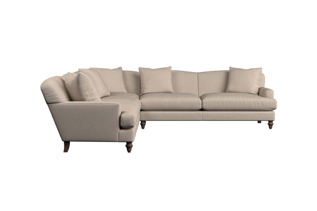 Deni Grand Corner Sofa - Recycled Cotton Airforce