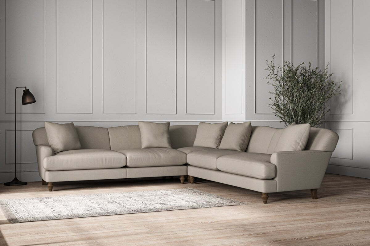 Deni Grand Corner Sofa - Recycled Cotton Flax
