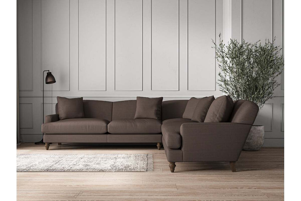 Deni Grand Corner Sofa - Recycled Cotton Mocha