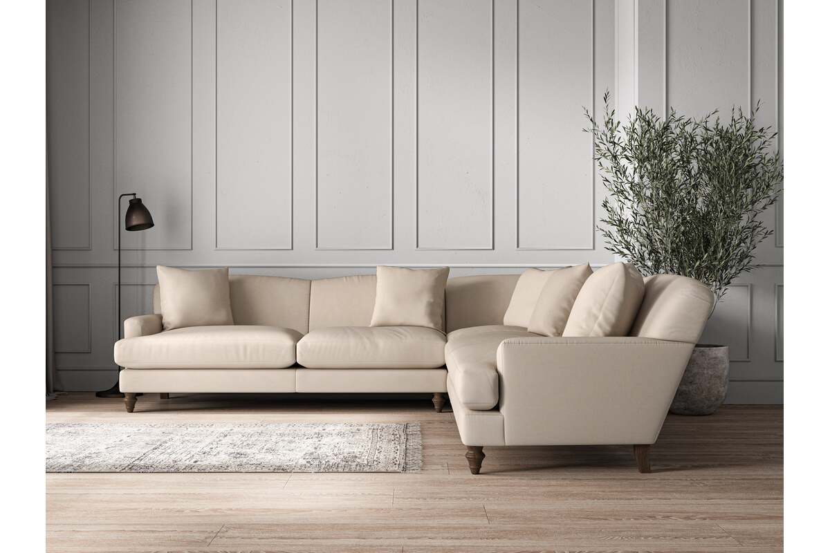 Deni Grand Corner Sofa - Recycled Cotton Natural