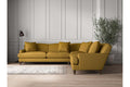 Deni Grand Corner Sofa - Recycled Cotton Ochre